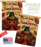 It's Thanksgiving - Thanksgiving Fall Vertical Impressions Decorative Flags HG192288 Made In USA