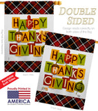 Thanksgiving - Thanksgiving Fall Vertical Impressions Decorative Flags HG192632 Made In USA