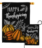 Suzani Thanksgiving - Thanksgiving Fall Vertical Impressions Decorative Flags HG192258 Made In USA