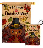 It's Thanksgiving - Thanksgiving Fall Vertical Impressions Decorative Flags HG192288 Made In USA