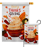 Thanks Giving - Thanksgiving Fall Vertical Impressions Decorative Flags HG192661 Made In USA