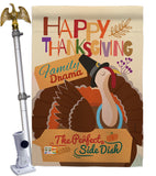 Perfect Side Dish - Thanksgiving Fall Vertical Impressions Decorative Flags HG113058 Made In USA