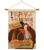 Perfect Side Dish - Thanksgiving Fall Vertical Impressions Decorative Flags HG113058 Made In USA