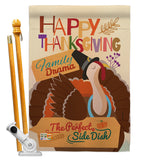 Perfect Side Dish - Thanksgiving Fall Vertical Impressions Decorative Flags HG113058 Made In USA