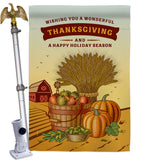 Thanksgiving Holiday - Thanksgiving Fall Vertical Impressions Decorative Flags HG113083 Made In USA