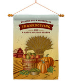 Thanksgiving Holiday - Thanksgiving Fall Vertical Impressions Decorative Flags HG113083 Made In USA