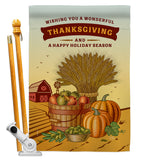 Thanksgiving Holiday - Thanksgiving Fall Vertical Impressions Decorative Flags HG113083 Made In USA