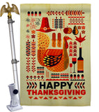 Ready For Thanksgiving - Thanksgiving Fall Vertical Impressions Decorative Flags HG120006 Made In USA