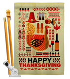 Ready For Thanksgiving - Thanksgiving Fall Vertical Impressions Decorative Flags HG120006 Made In USA