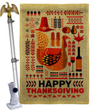 Ready For Thanksgiving - Thanksgiving Fall Vertical Impressions Decorative Flags HG120006 Made In USA