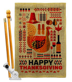 Ready For Thanksgiving - Thanksgiving Fall Vertical Impressions Decorative Flags HG120006 Made In USA