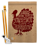 A Part From Turkey - Thanksgiving Fall Vertical Impressions Decorative Flags HG137118 Made In USA