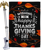 Thankgiving Day - Thanksgiving Fall Vertical Impressions Decorative Flags HG192227 Made In USA