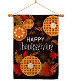 Thanksgiving Leaves - Thanksgiving Fall Vertical Impressions Decorative Flags HG192256 Made In USA