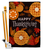 Thanksgiving Leaves - Thanksgiving Fall Vertical Impressions Decorative Flags HG192256 Made In USA