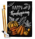 Suzani Thanksgiving - Thanksgiving Fall Vertical Impressions Decorative Flags HG192258 Made In USA