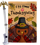 It's Thanksgiving - Thanksgiving Fall Vertical Impressions Decorative Flags HG192288 Made In USA