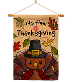 It's Thanksgiving - Thanksgiving Fall Vertical Impressions Decorative Flags HG192288 Made In USA