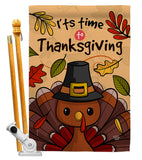 It's Thanksgiving - Thanksgiving Fall Vertical Impressions Decorative Flags HG192288 Made In USA