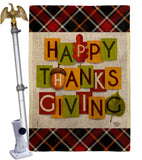 Thanksgiving - Thanksgiving Fall Vertical Impressions Decorative Flags HG192632 Made In USA