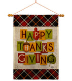 Thanksgiving - Thanksgiving Fall Vertical Impressions Decorative Flags HG192632 Made In USA