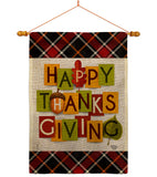 Thanksgiving - Thanksgiving Fall Vertical Impressions Decorative Flags HG192632 Made In USA