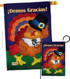 ¡Demos Gracias! - Thanksgiving Fall Vertical Impressions Decorative Flags HG113037S Made In USA