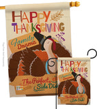 Perfect Side Dish - Thanksgiving Fall Vertical Impressions Decorative Flags HG113058 Made In USA