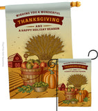 Thanksgiving Holiday - Thanksgiving Fall Vertical Impressions Decorative Flags HG113083 Made In USA