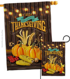 Thanksgiving Wish - Thanksgiving Fall Vertical Impressions Decorative Flags HG113084 Made In USA