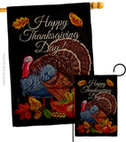 Thanksgiving Turkey - Thanksgiving Fall Vertical Impressions Decorative Flags HG113103 Made In USA