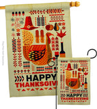 Ready For Thanksgiving - Thanksgiving Fall Vertical Impressions Decorative Flags HG120006 Made In USA