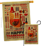 Ready For Thanksgiving - Thanksgiving Fall Vertical Impressions Decorative Flags HG120006 Made In USA