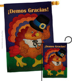 ¡Demos Gracias! - Thanksgiving Fall Vertical Impressions Decorative Flags HG120027 Made In USA