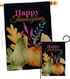 Thanksgiving Pumpkin - Thanksgiving Fall Vertical Impressions Decorative Flags HG137566 Made In USA