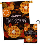 Thanksgiving Leaves - Thanksgiving Fall Vertical Impressions Decorative Flags HG192256 Made In USA