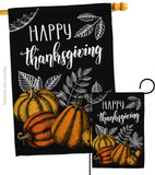 Suzani Thanksgiving - Thanksgiving Fall Vertical Impressions Decorative Flags HG192258 Made In USA