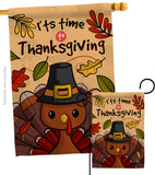 It's Thanksgiving - Thanksgiving Fall Vertical Impressions Decorative Flags HG192288 Made In USA