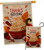Thanks Giving - Thanksgiving Fall Vertical Impressions Decorative Flags HG192661 Made In USA