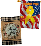 Cotton Y'all - Southern Country & Primitive Vertical Impressions Decorative Flags HG120050 Made In USA