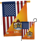 US Dutch Friendship - US Friendship Flags of the World Vertical Impressions Decorative Flags HG108384 Made In USA