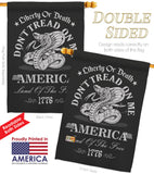Liberty or Death Dont Tread on Me - Historic Americana Vertical Impressions Decorative Flags HG141206 Made In USA
