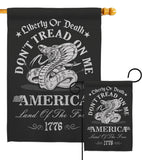 Liberty or Death Dont Tread on Me - Historic Americana Vertical Impressions Decorative Flags HG141206 Made In USA