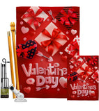 Valentine's Gifts - Valentines Spring Vertical Impressions Decorative Flags HG130307 Made In USA