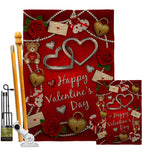 My Sweet Valentines - Valentines Spring Vertical Impressions Decorative Flags HG190056 Made In USA