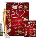 My Sweet Valentines - Valentines Spring Vertical Impressions Decorative Flags HG190056 Made In USA