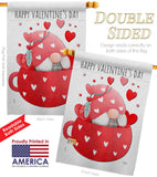 Gnome Love You - Valentines Spring Vertical Impressions Decorative Flags HG120045 Made In USA