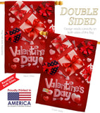 Valentine's Gifts - Valentines Spring Vertical Impressions Decorative Flags HG130307 Made In USA