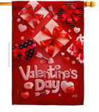 Valentine's Gifts - Valentines Spring Vertical Impressions Decorative Flags HG130307 Made In USA