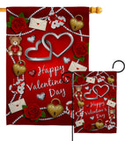 My Sweet Valentines - Valentines Spring Vertical Impressions Decorative Flags HG190056 Made In USA